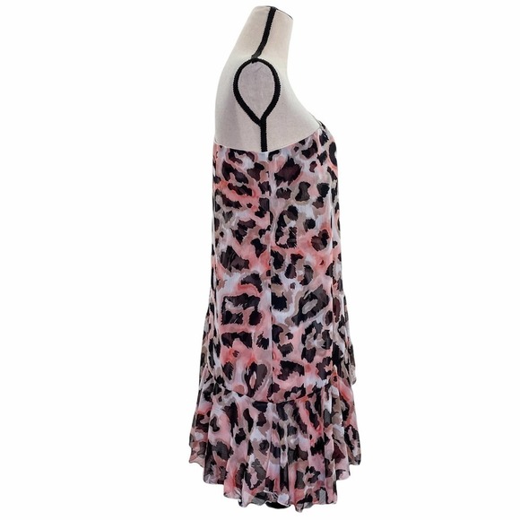 GRASS Collection Pink Leopard One-Shoulder Dress - Picture 3 of 10
